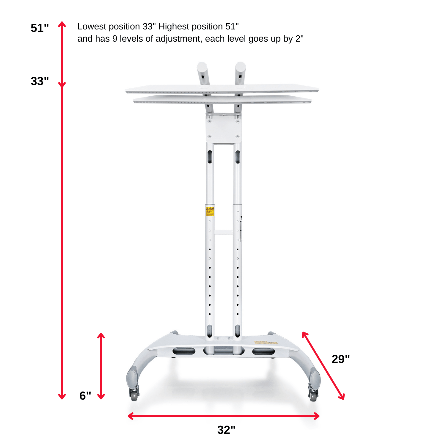 Mito Red Universal (Vertical or Horizontal) Stand - Mito Red Light