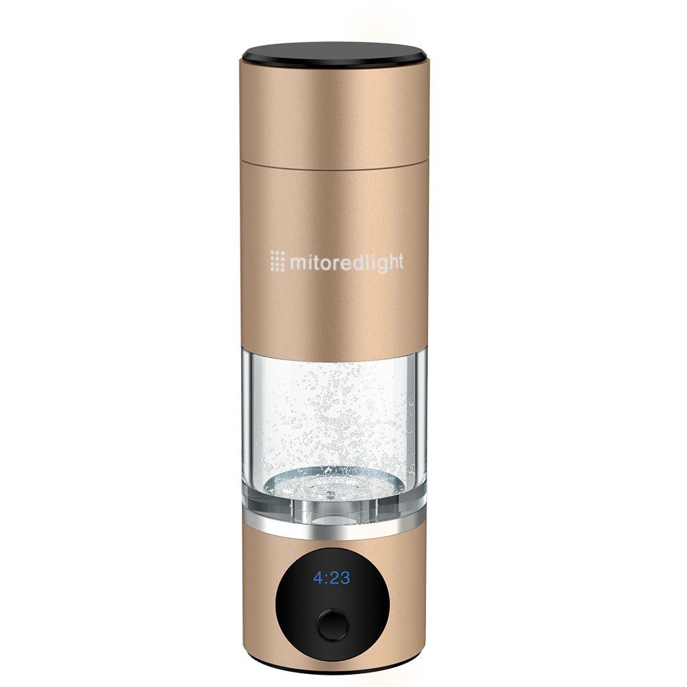 MitoHYDRO™ Ultra Premium Hydrogen Water Bottle - Mito Red Light | Gold