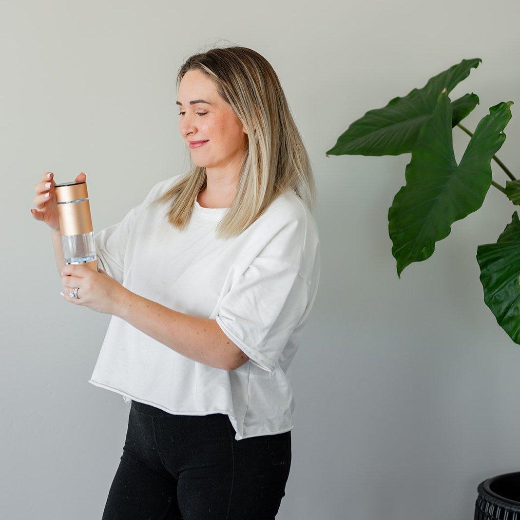 MitoHYDRO™ Ultra Premium Hydrogen Water Bottle - Mito Red Light | Gold