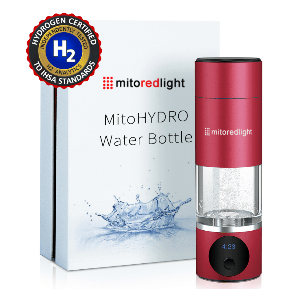 MitoHYDRO™ Ultra Premium Hydrogen Water Bottle - Mito Red Light | Red