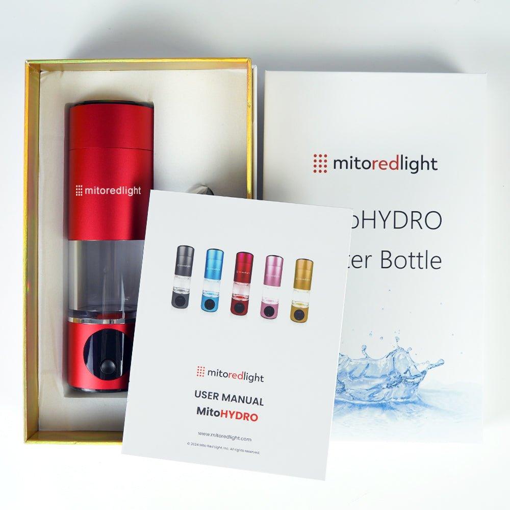MitoHYDRO™ Ultra Premium Hydrogen Water Bottle - Mito Red Light | Red