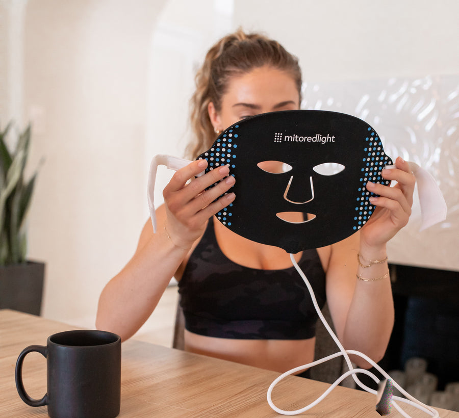 MitoCLEAR Blue Light Therapy Face Mask for acne