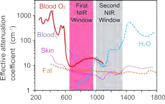 graph showing wavelengths of light and what they do.