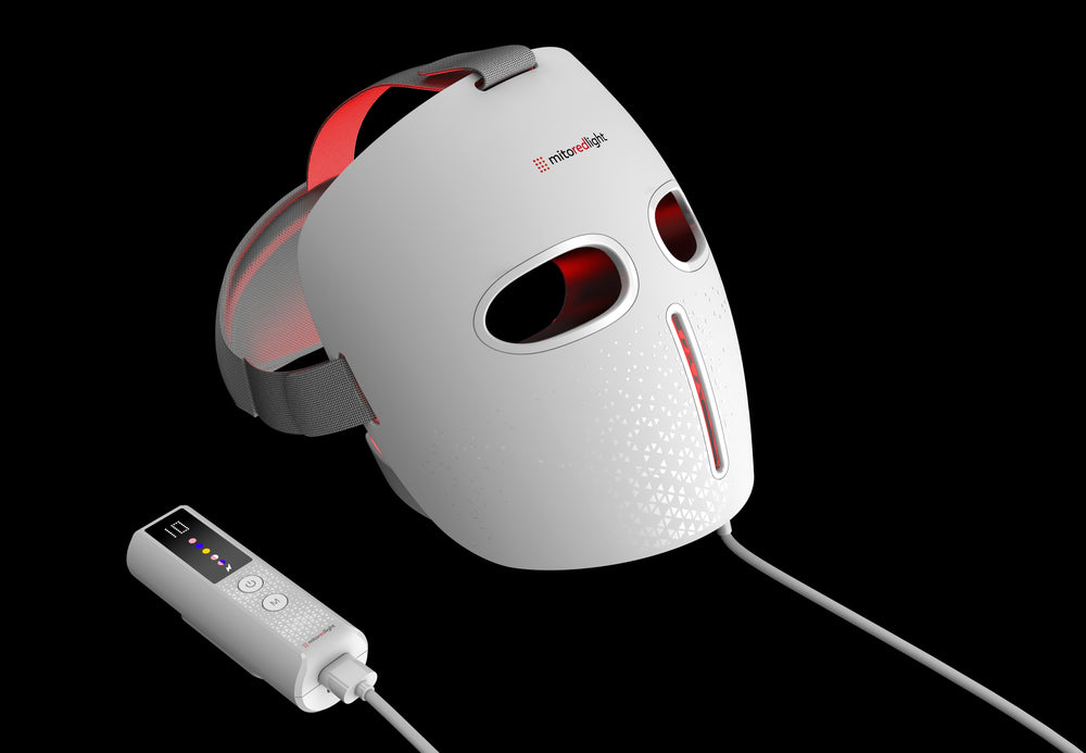 MitoGLOW™ LED Red Light Therapy Mask | With Blue, Yellow, Red and Near Infrared LED