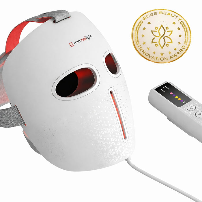 MitoGLOW™ LED Red Light Therapy Mask | With Blue, Yellow, Red and Near Infrared LED