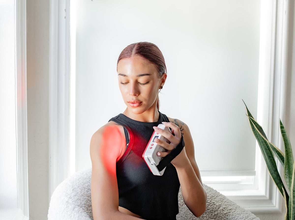 Portable red light therapy that travels with you.