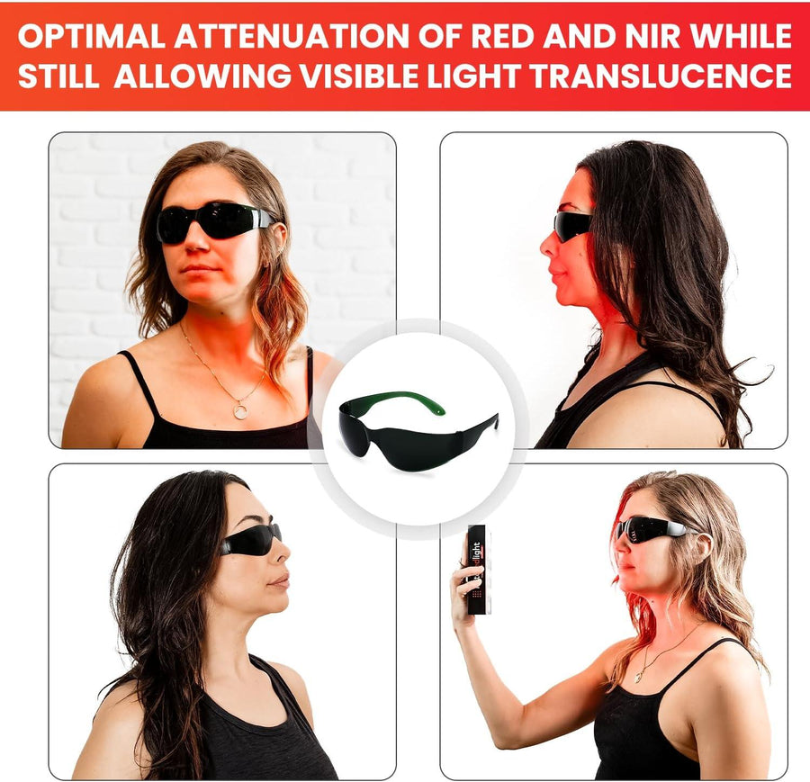 Mito Red Light | Red Light Therapy Glasses IR5 (Extra Dark) - Protective Eyewear | Mito Red Light