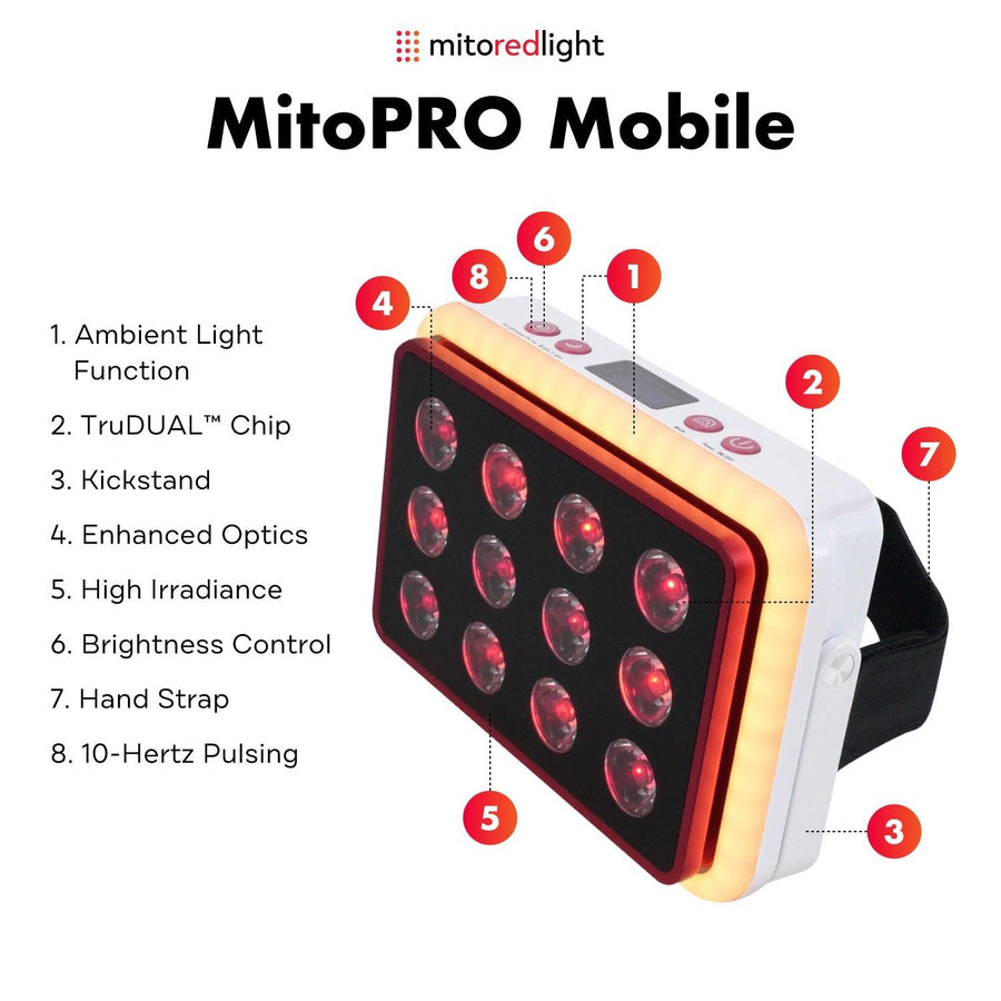 MitoPRO™ Mobile | Cutting Edge Portable Red Light Therapy - Mito Red Light